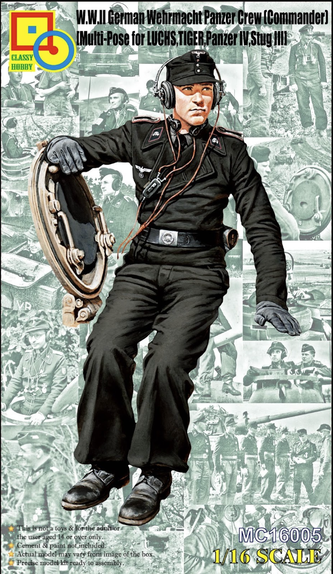 Classy Hobby 1/16 German W.W.II Wehrmacht Panzer Crew (Commander)