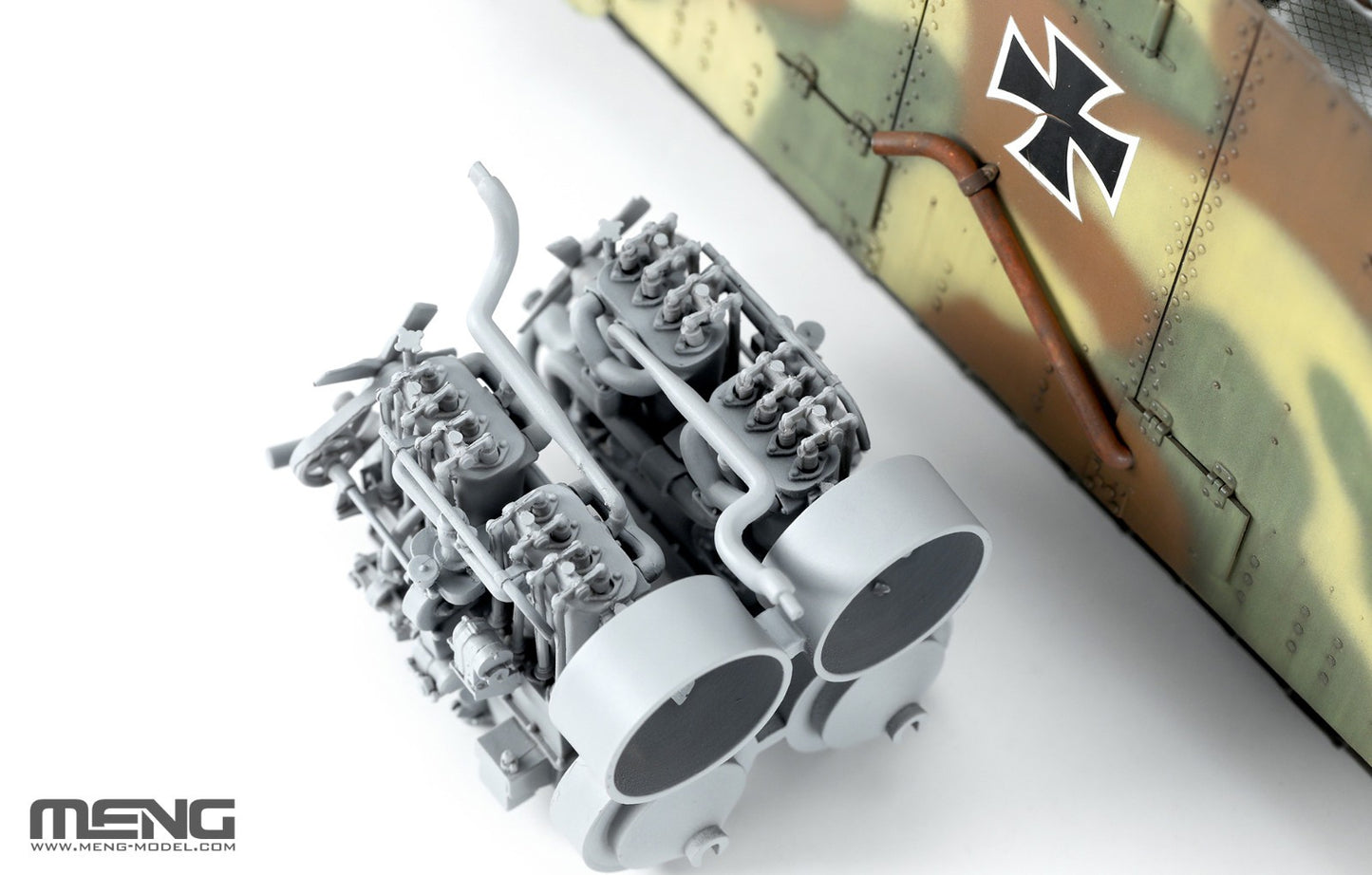 Meng Model 1/35 German A7V Tank (Krupp) & Engine Limited Edition