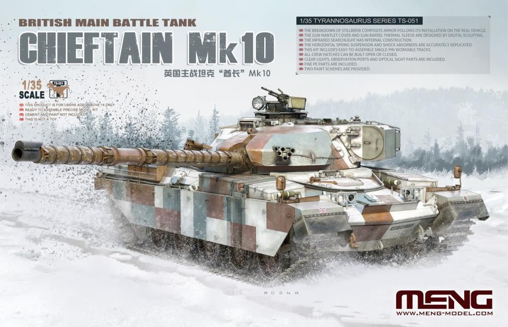 Meng Model 1/35 Chieftain Mk.10British Main Battle Tank