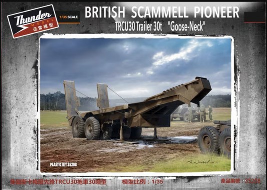 Thunder Model 1/35 British Scammell Pioneer TRCU30 Trailer 30t