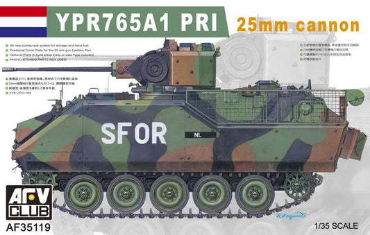 AFV 1/35 YPR765A1 PRI SFOR 25mm Cannon