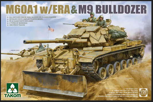 Takom 1/35 2142 M60A1 w/ERA & M9 Bulldozer
