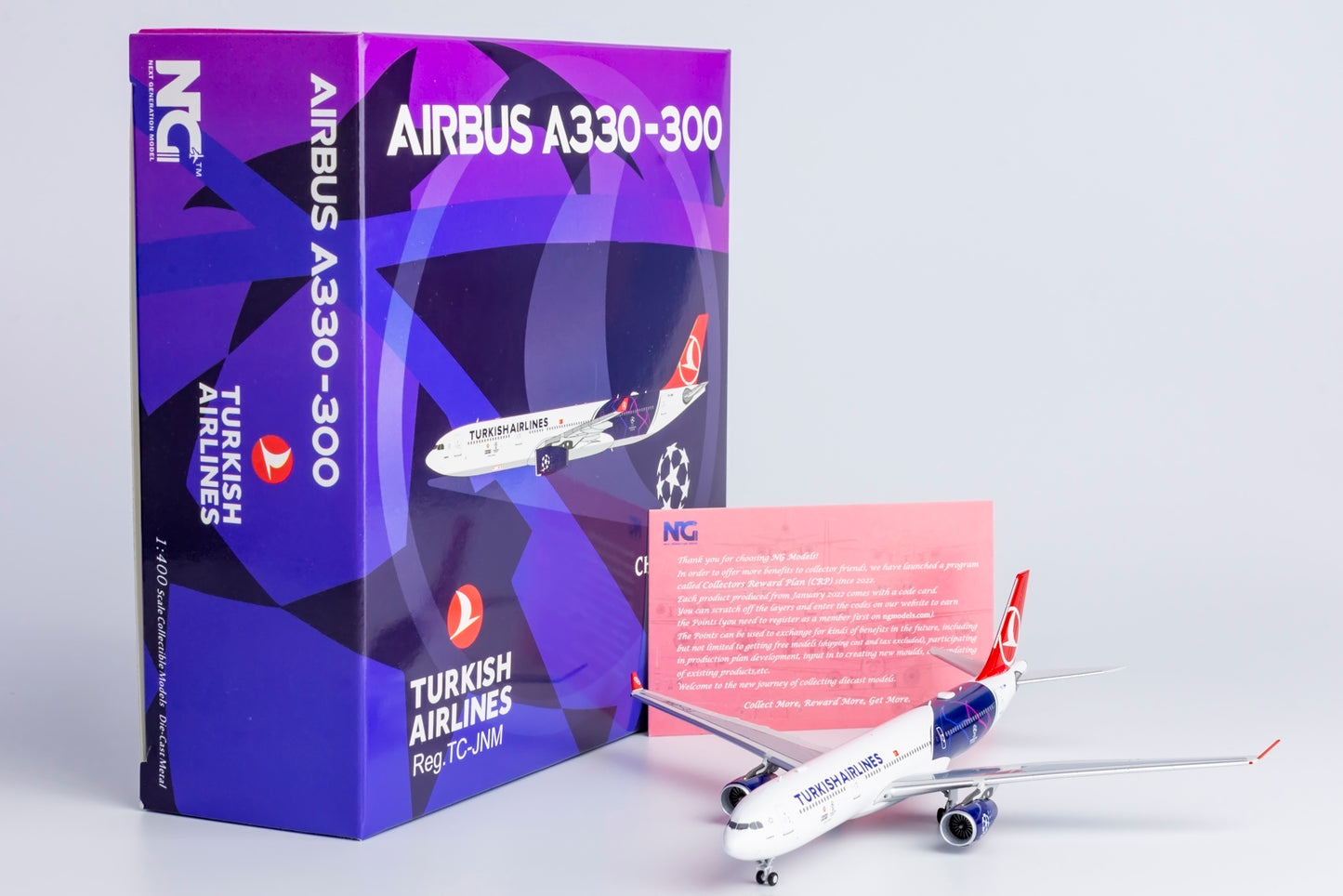 NG Models 1/400 62061 Turkish Airlines A330-300 TC-JNM UEFA Champions League