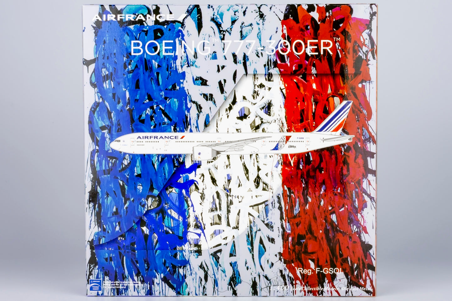 NG Models 1/400 73052 Air France 777-300ER F-GSQI JonOne graffiti livery