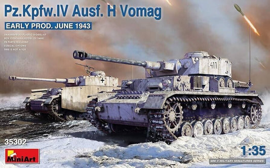 Miniart 1/35 Pz.Kpfw. IV Ausf. H Vomag Model Kit
