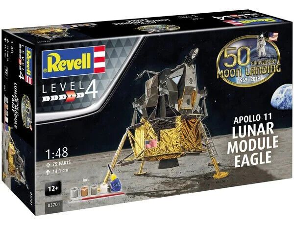 Revell 1/48 Apollo 11 Lunar Module "Eagle" 50th Anniversary Moon Landing