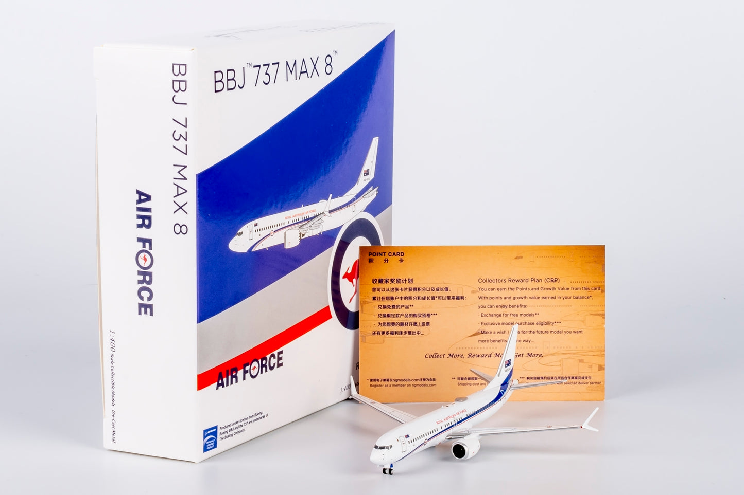 NG Models 1/400 Royal Australian Air Force (RAAF) BBJ 737 MAX A62-002