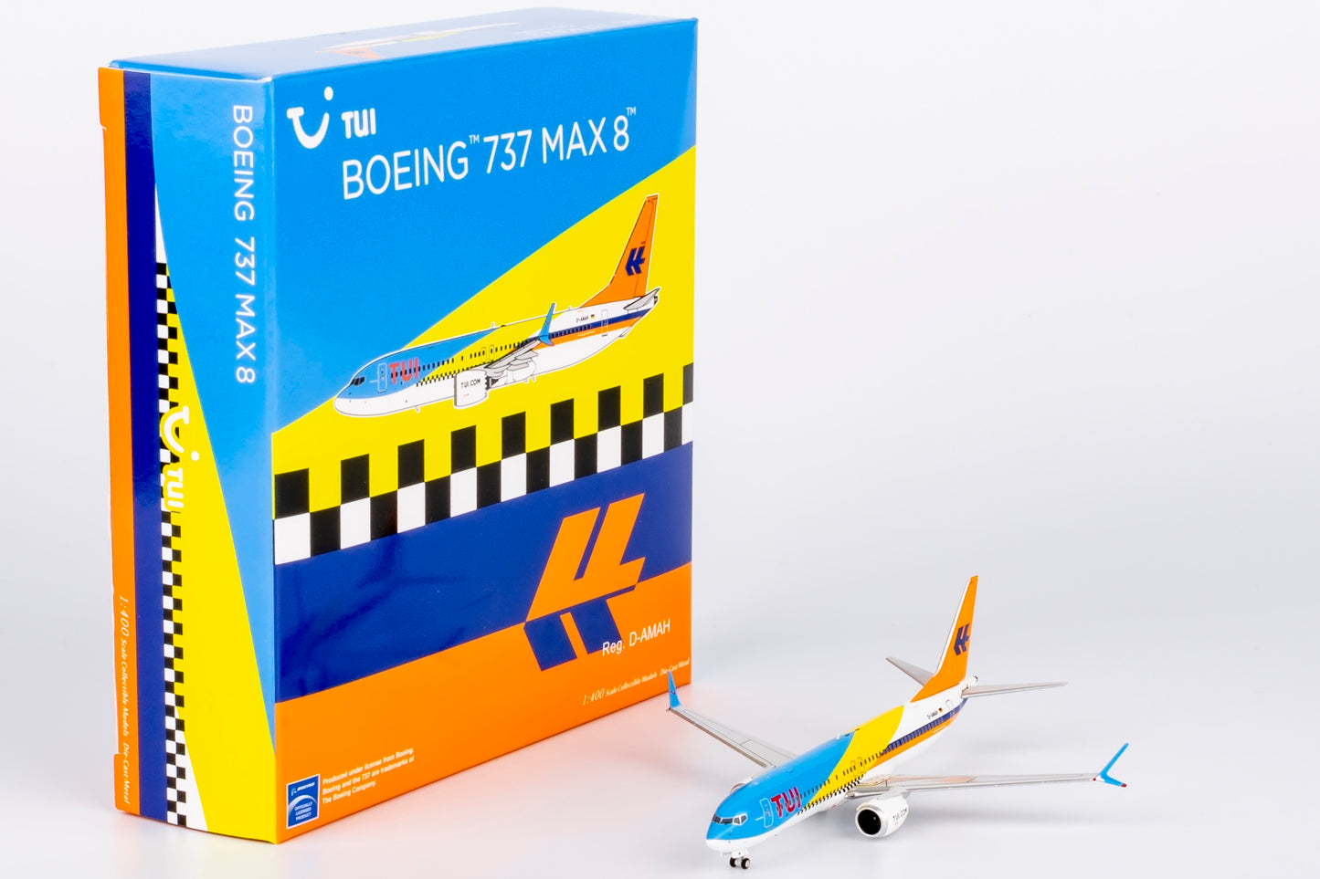 NG Models 1/400 TUI 737 MAX 8 D-AMAH  'Fuerteventura' in the TUI 50 years livery
