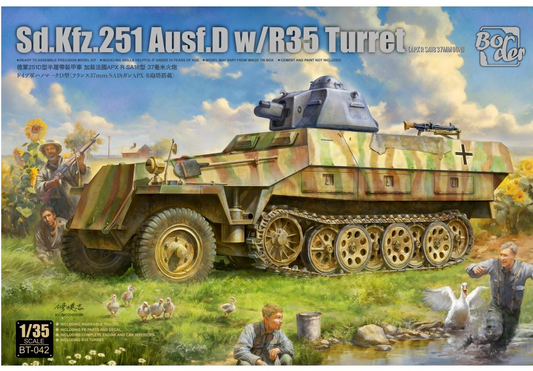 Border Model 1/35 Sd.Kfz.251 Ausf.D w/ R35 Turret BT-042 Model Kit