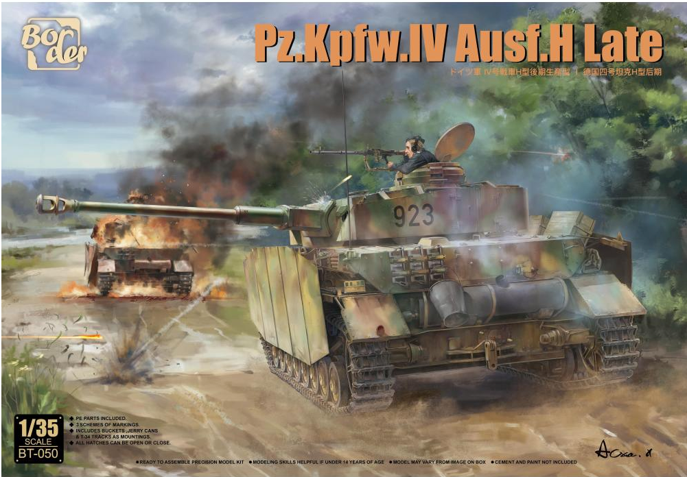 Border Model 1/35 Pz.Kpfw.IV Ausf.H Late BT-050 Model Kit
