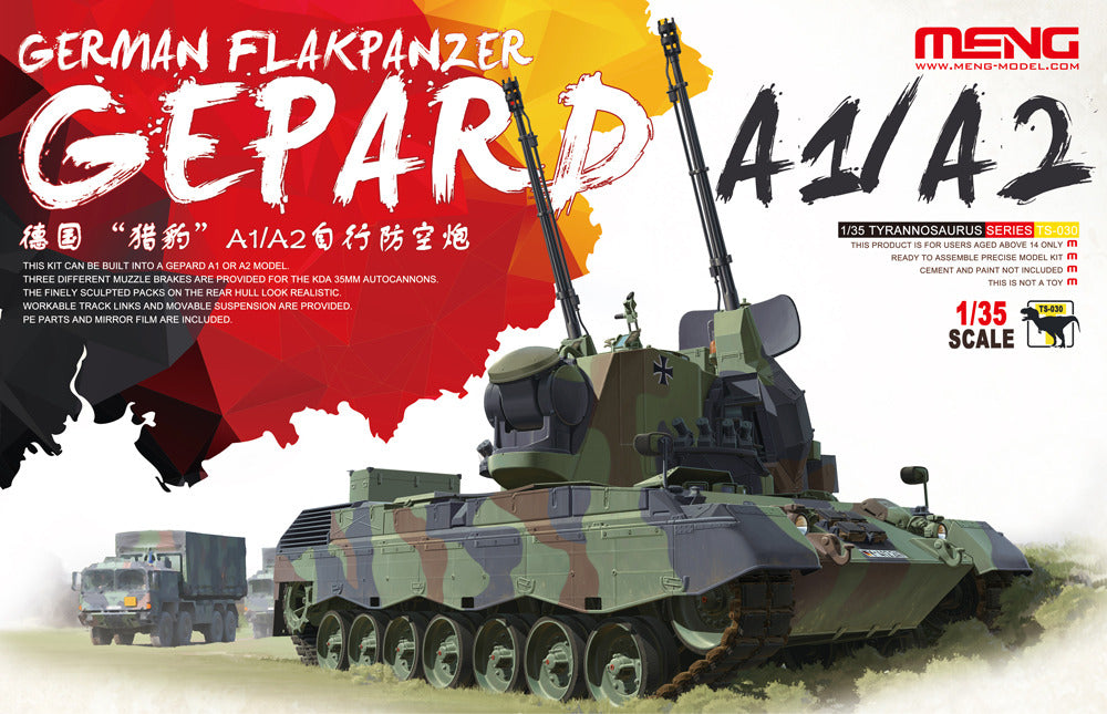 Meng Model 1/35 German Flakpanzer Gepard A1/A2 Model Kit