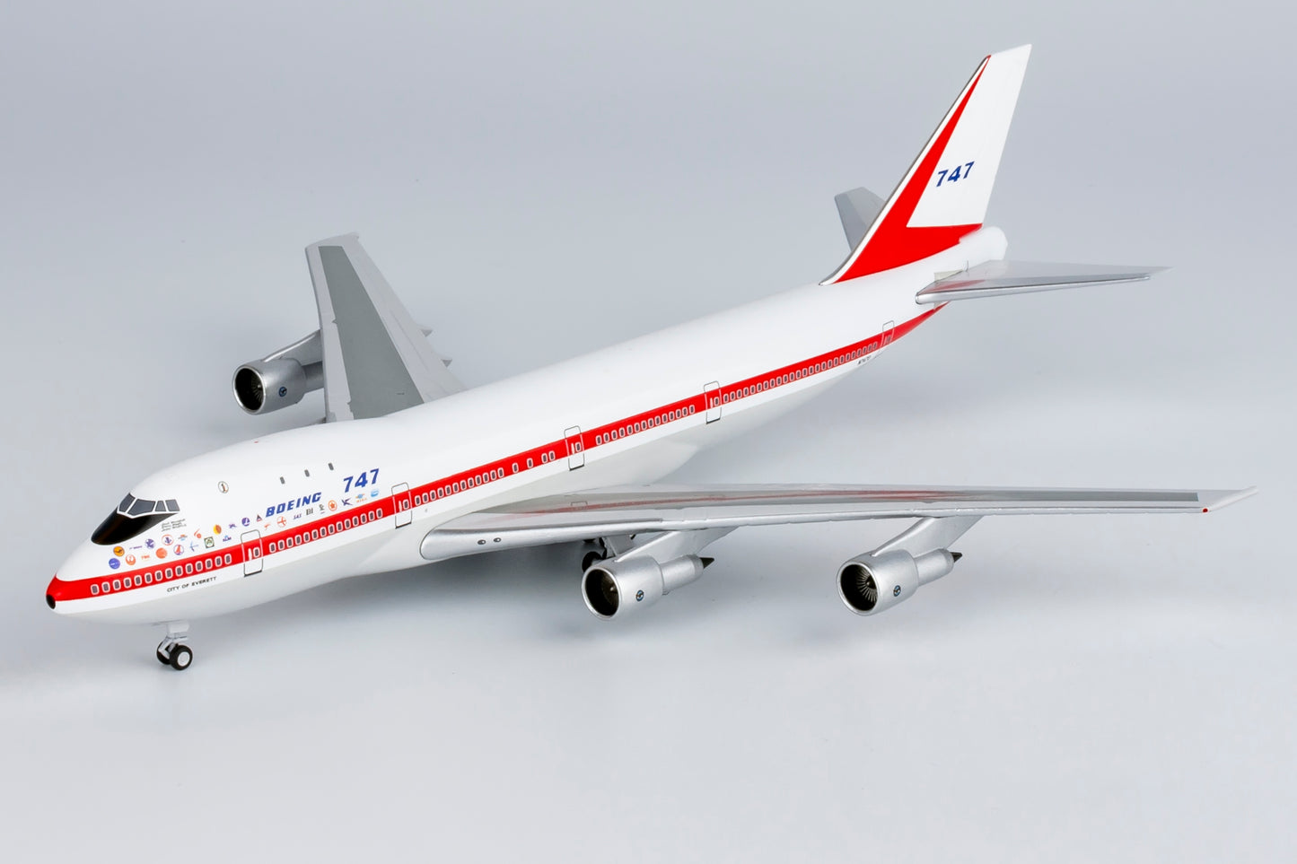 NG Models 1/400 The Boeing Company 747-100 N7470 named "CITY OF EVERETT"