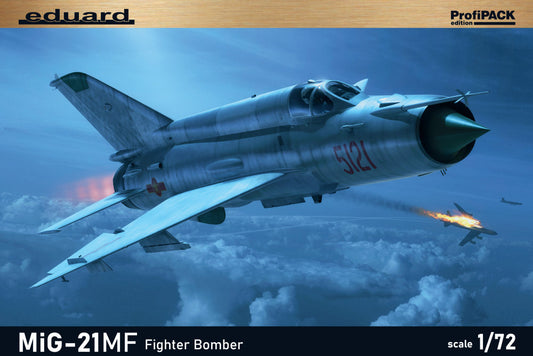 Eduard  1/72 MiG-21MF Fighter Bomber (PROFIPACK) Model Aircraft Kit