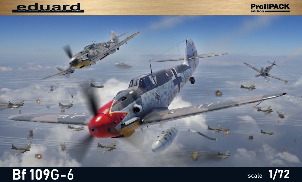 Eduard  1/72 Bf 109G-6 (PROFIPACK) Model Aircraft Kit