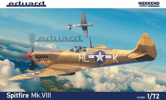 Eduard  1/72 Spitfire Mk.VIII (Weekend Edition) Model Aircraft Kit
