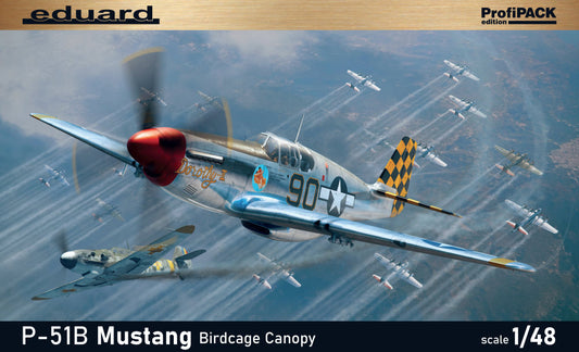 Eduard  1/48 P-51B Mustang Birdcage canopy (PROFIPACK) Model Aircraft Kit