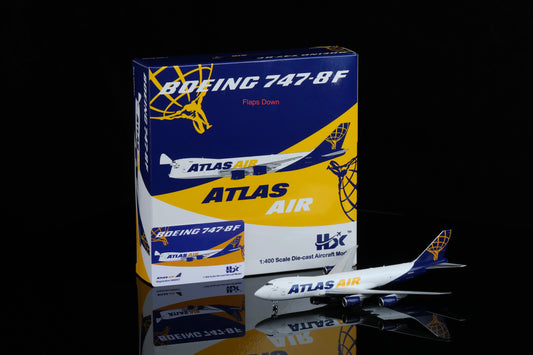 HX Models 1/400 Atlas Air Boeing B747-8F N860GT Flaps-Down Version