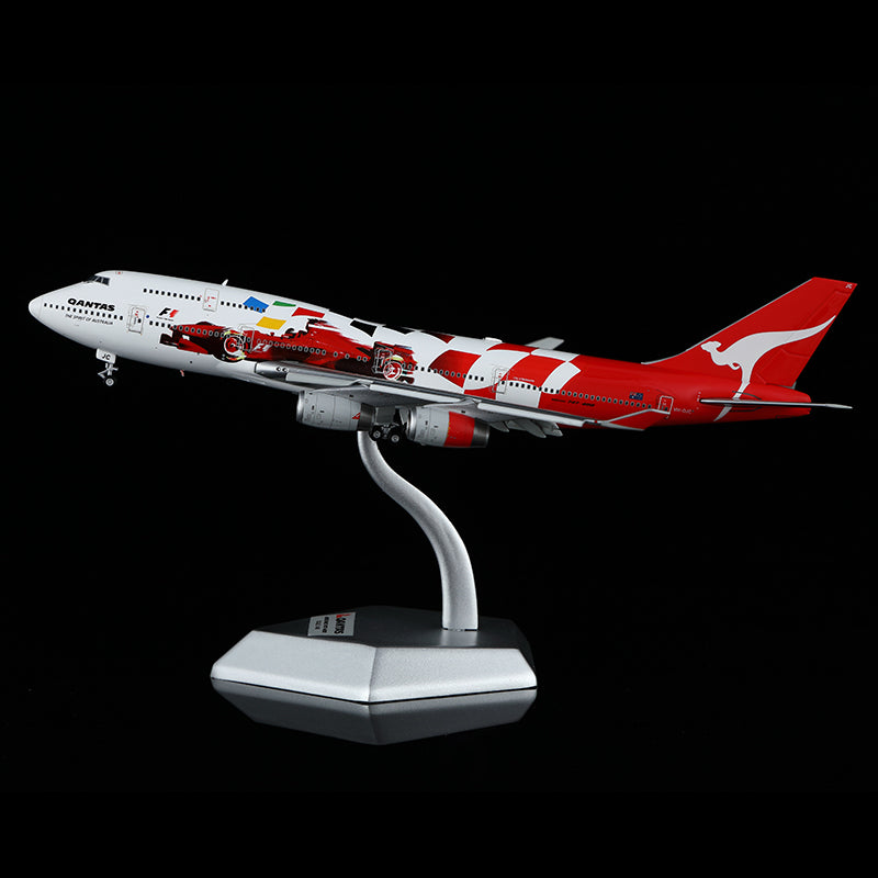 HX Models 1/400 Qantas Boeing 747-400 VH-OJC "2000 Australian Grand Prix" Flaps-Down