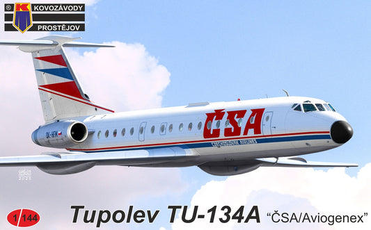 KOVOZAVODY PROSTEJOV 1/144 Tupolev Tu-134A (ČSA, AVIOGENEX)