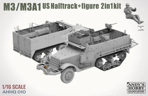 Andy's Hobby HQ 1/16 M3/M3A1 U.S. Halftrack 2 in 1 Kit IN STOCK!