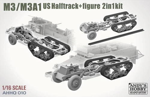 Andy's Hobby HQ 1/16 M3/M3A1 U.S. Halftrack 2 in 1 Kit IN STOCK!