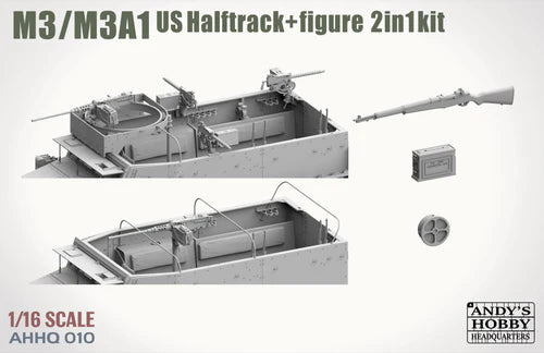 Andy's Hobby HQ 1/16 M3/M3A1 U.S. Halftrack 2 in 1 Kit IN STOCK!