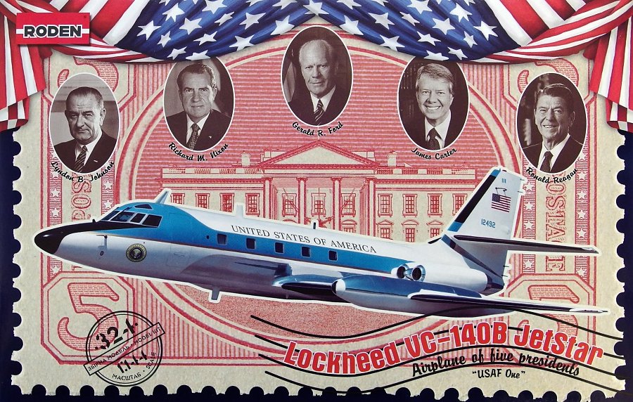 Roden 1/144 324 Lockheed VC-140B Jetstar Model Aircraft Kit