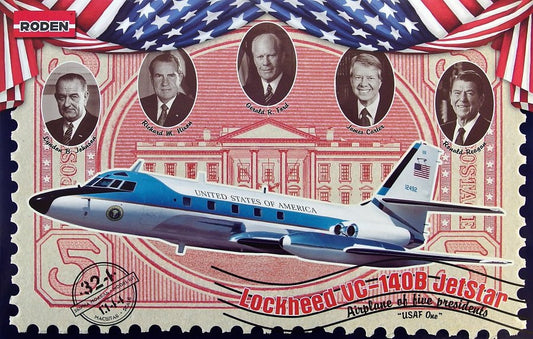 Roden 1/144 324 Lockheed VC-140B Jetstar Model Aircraft Kit
