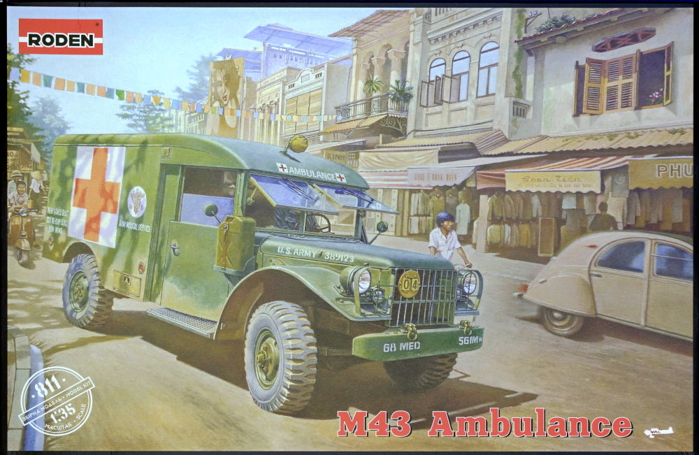 Roden  1/35 811 M43 3/4 ton 4x4 Ambulance Truck Model Kit
