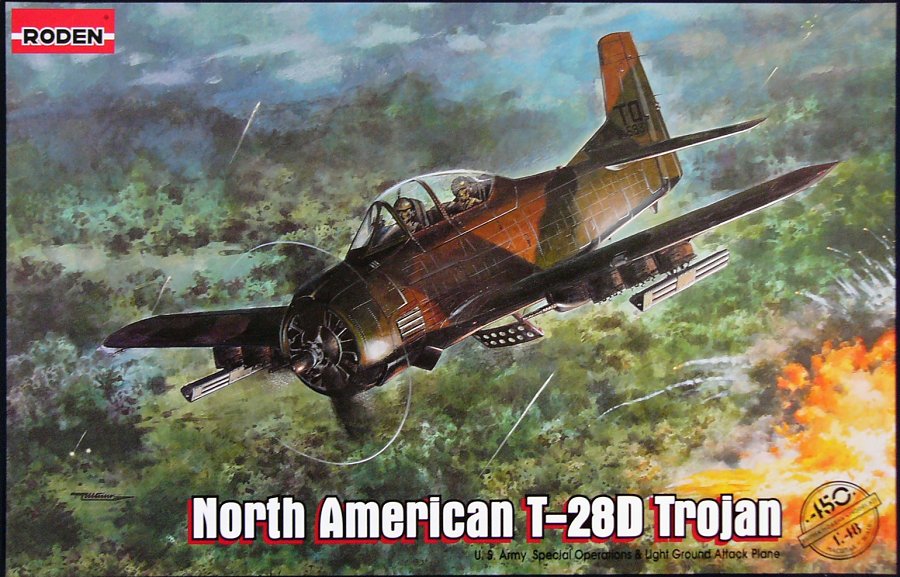 Roden 1/48 450 North American T-28D Trojan Model Aircraft Kit