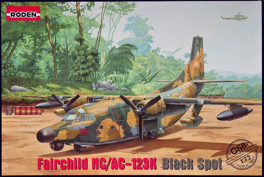 Roden 1/72 058 Fairchild NC/AC-123K Black Spot Model Kit