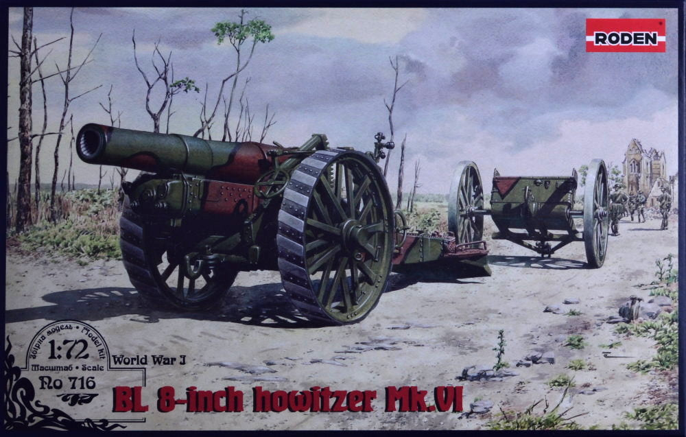 Roden 1/72 716 BL 8-inch Howitzer Mark VI