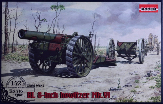 Roden 1/72 716 BL 8-inch Howitzer Mark VI