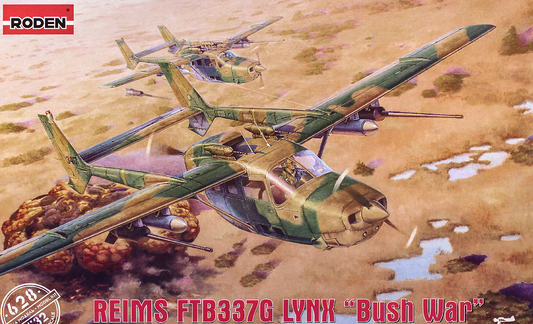 Roden 1/32 628 Reims FTB337G Lynx 'Bush war' Model Aircraft Kit