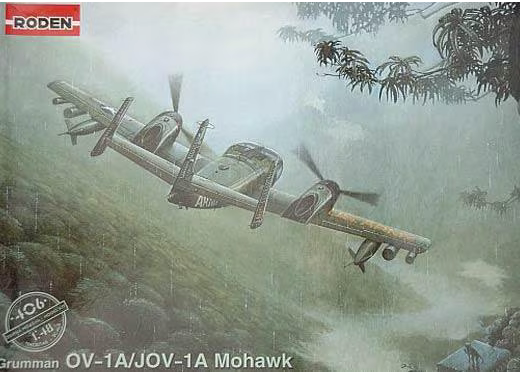 Roden 1/48 406 Mohawk OV-1A Model Aircraft Kit