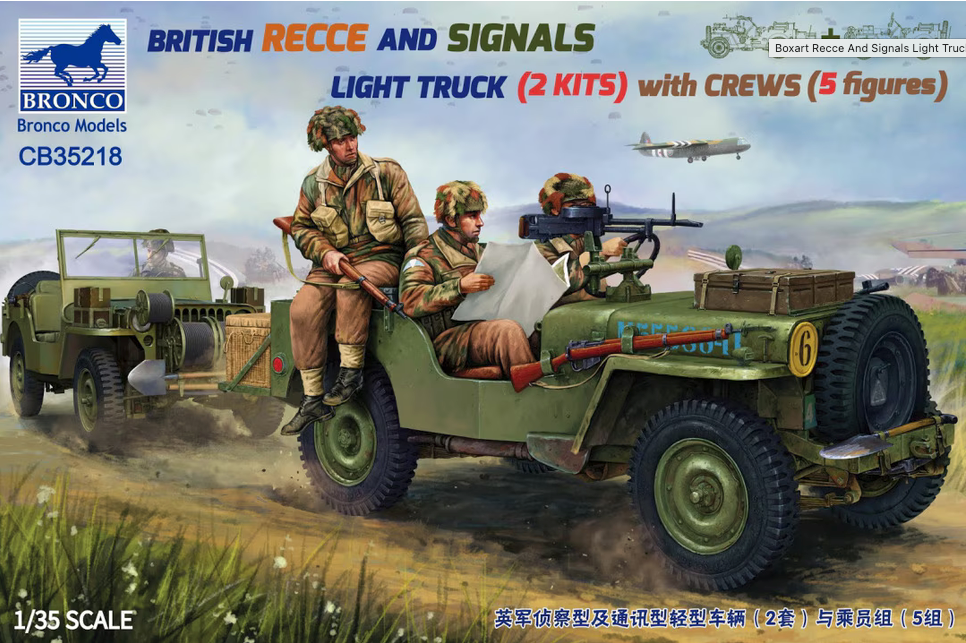 Bronco Models 1/35 British Recce And Signals Light Truck Model Kit