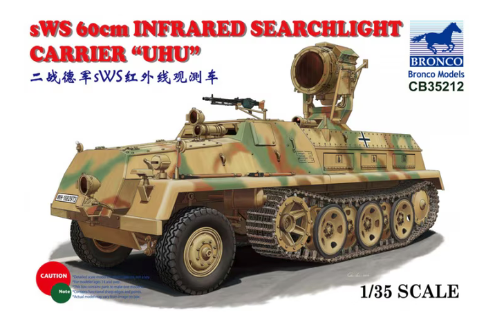 Bronco Models 1/35 sWS 60cm Infrared Searchlight Carrier "UHU"
