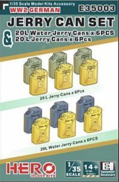 Hero Hobby 1/35 WWII German Jerry Can Set