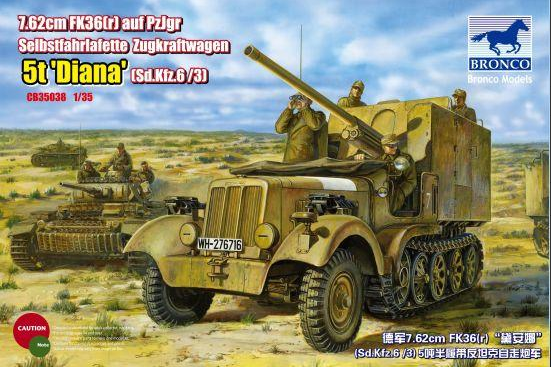 Bronco 1/35 Sd.Kfz.6 (5t) Diana Model Kit