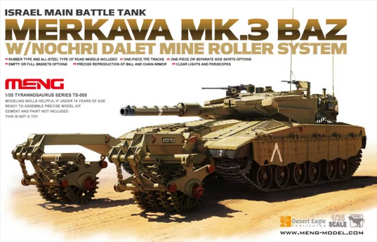 Meng Model TS-005  1/35 Israili Tank Merkava Mk.3 BAZ w/Nochri Dalet Mine Roller