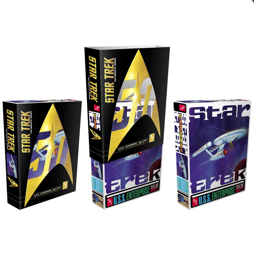 AMT 1/650 Star Trek Classic U.S.S. Enterprise 50th Anniversary Edition Model Kit