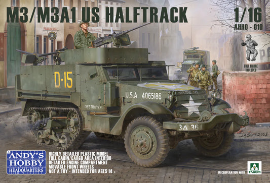 Andy's Hobby HQ 1/16 M3/M3A1 U.S. Halftrack 2 in 1 Kit IN STOCK!