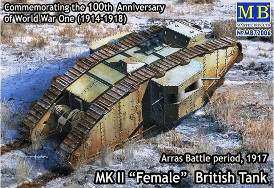 Masterbox 1/72 MK II "Female" British TankArras Battle period, 1917