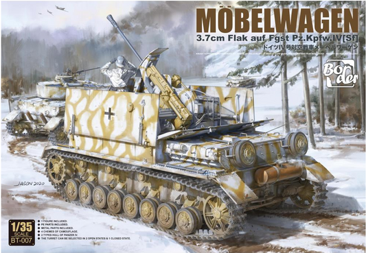 Border Model 1/35 Möbelwagen 3.7cm Flak auf Fgst. Pz.Kpfw. IV BT-007 Model Kit