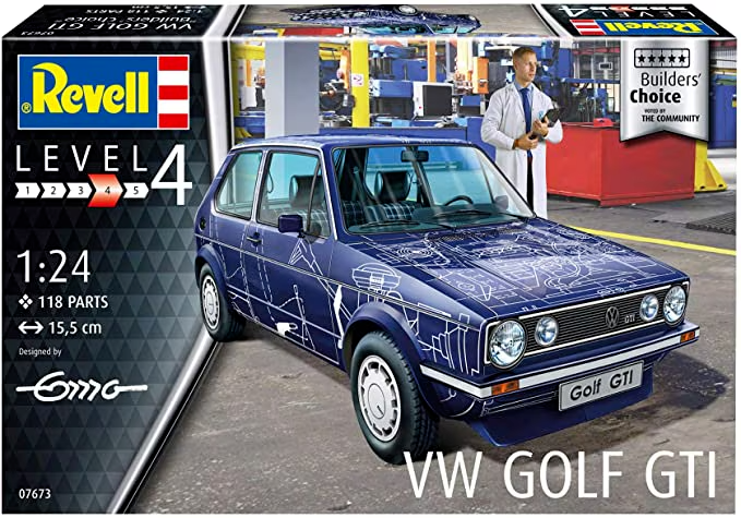 Revell 1/24 07673 VW Golf GTI "Builders Choice" Model Kit