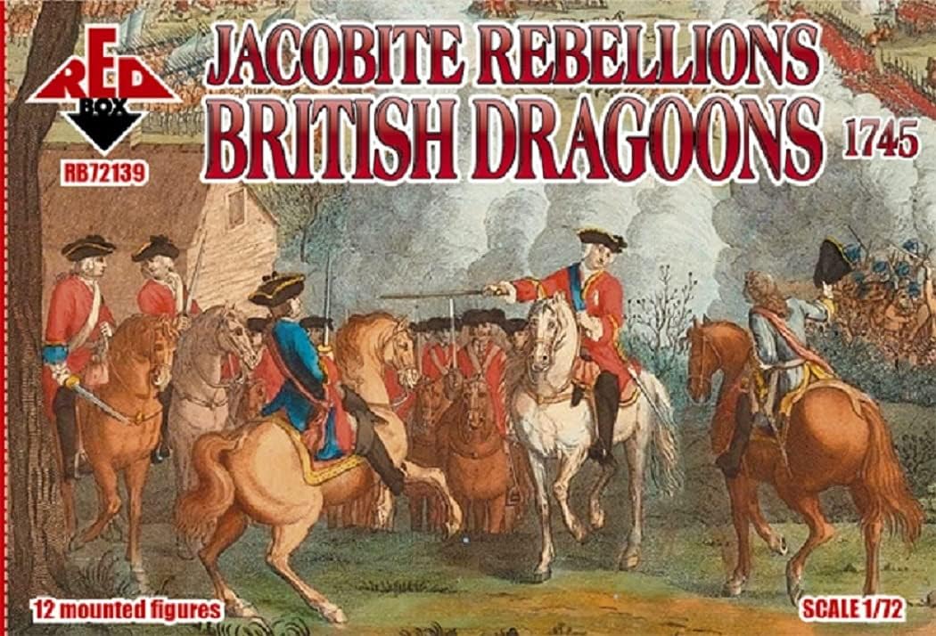 Redbox 1/72 72139 Jacobite Rebellion. British dragoons 1745