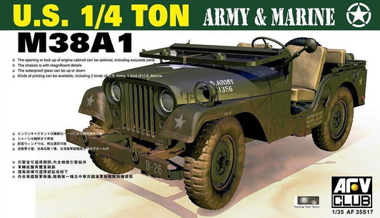 AFV 1/35 U.S. ¼ Ton M38A1 Army & Marine Model Kit