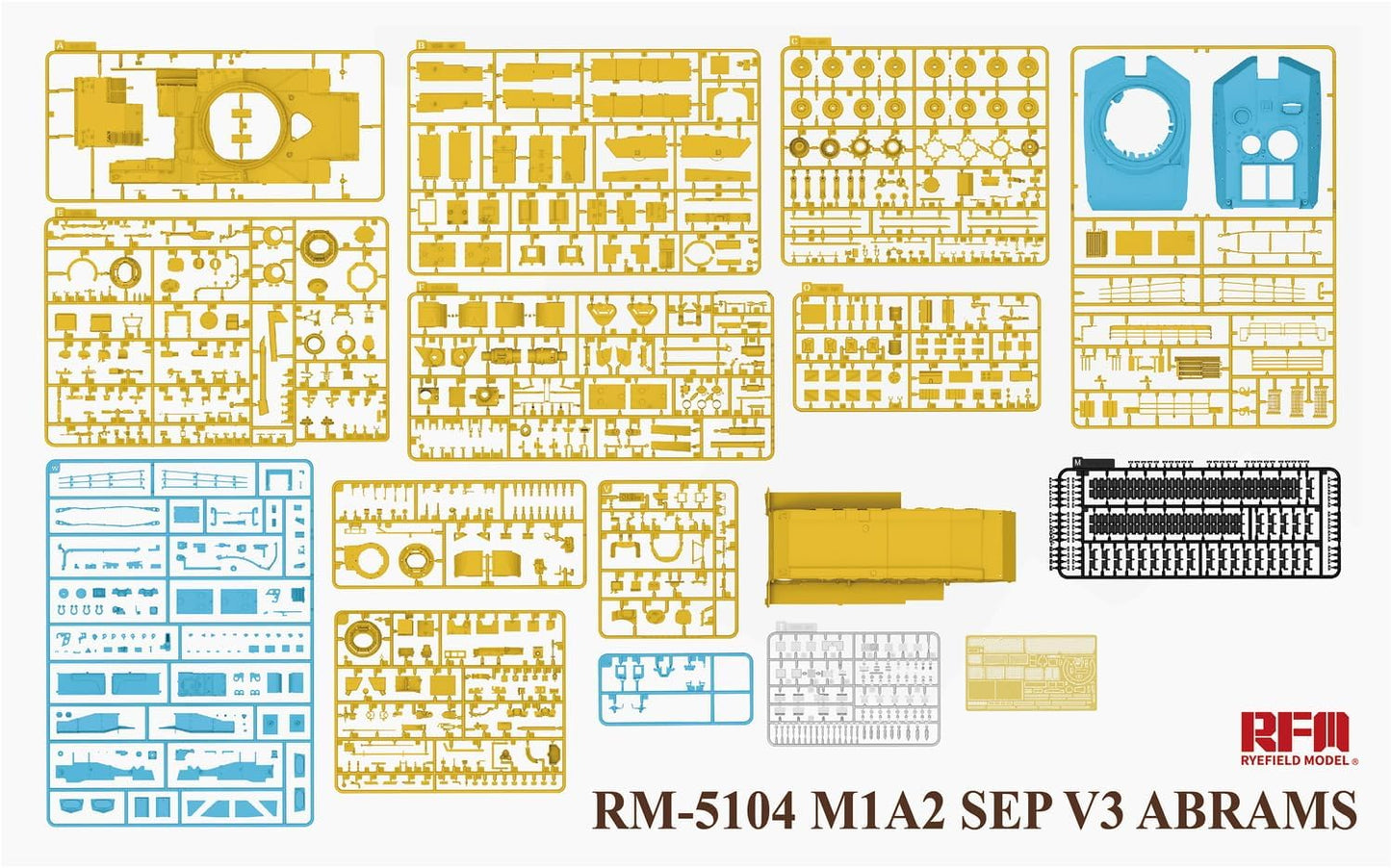 Rye Field 1/35 M1A2 SEP V3 Abrams Main Battle Tank 5104 Model Kit