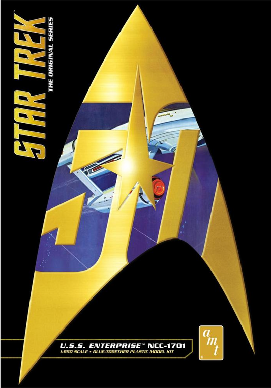 AMT 1/650 Star Trek Classic U.S.S. Enterprise 50th Anniversary Edition Model Kit