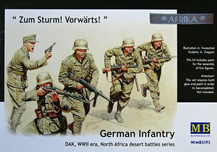Masterbox 1/35 German infantry DAK WWII era